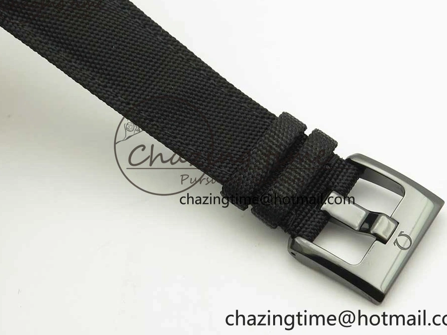 0318 Premium Speedmaster “Dark Side of The Moon” Real Ceramic OMF 1:1 Best Edition on Nylon Strap A 7977